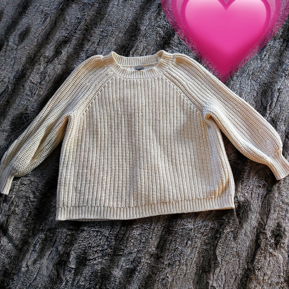 Aerie Slight Crop Sweater XS sized